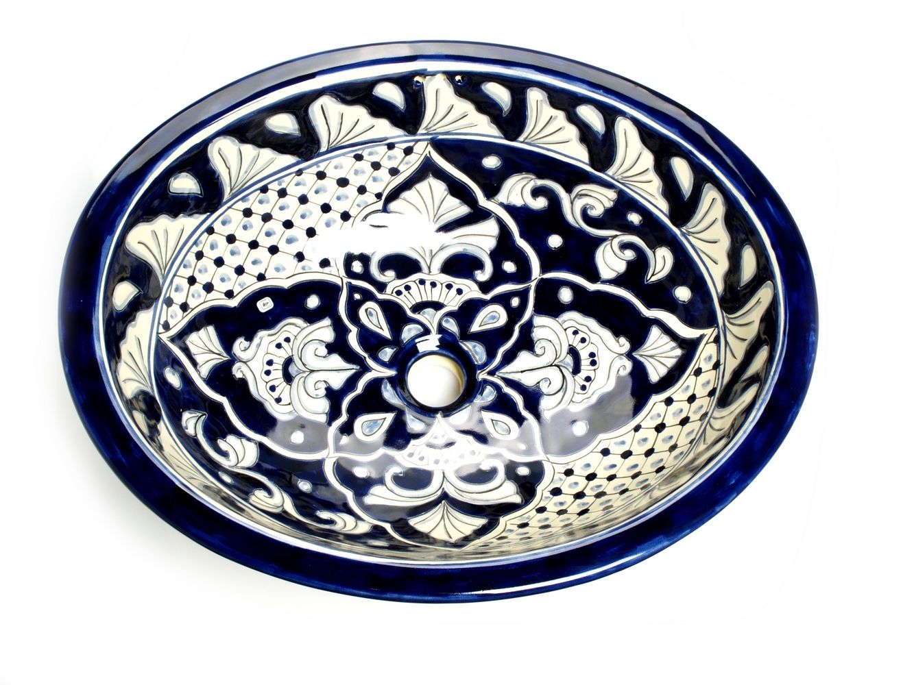 Umývadlo -  Navy Blue zapustený drez s dizajnom - Javier