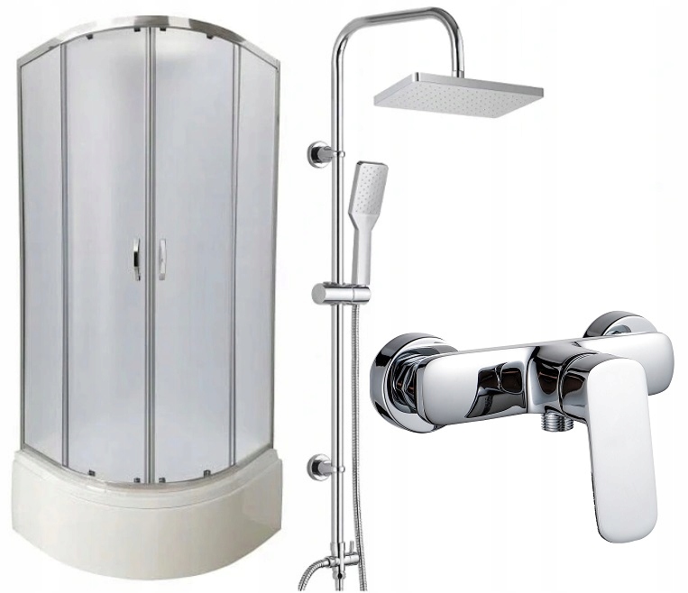 Sprchový kút - Sprchová kabína 90X90 + detský bazénik + SPRCHA + BATÉRIA