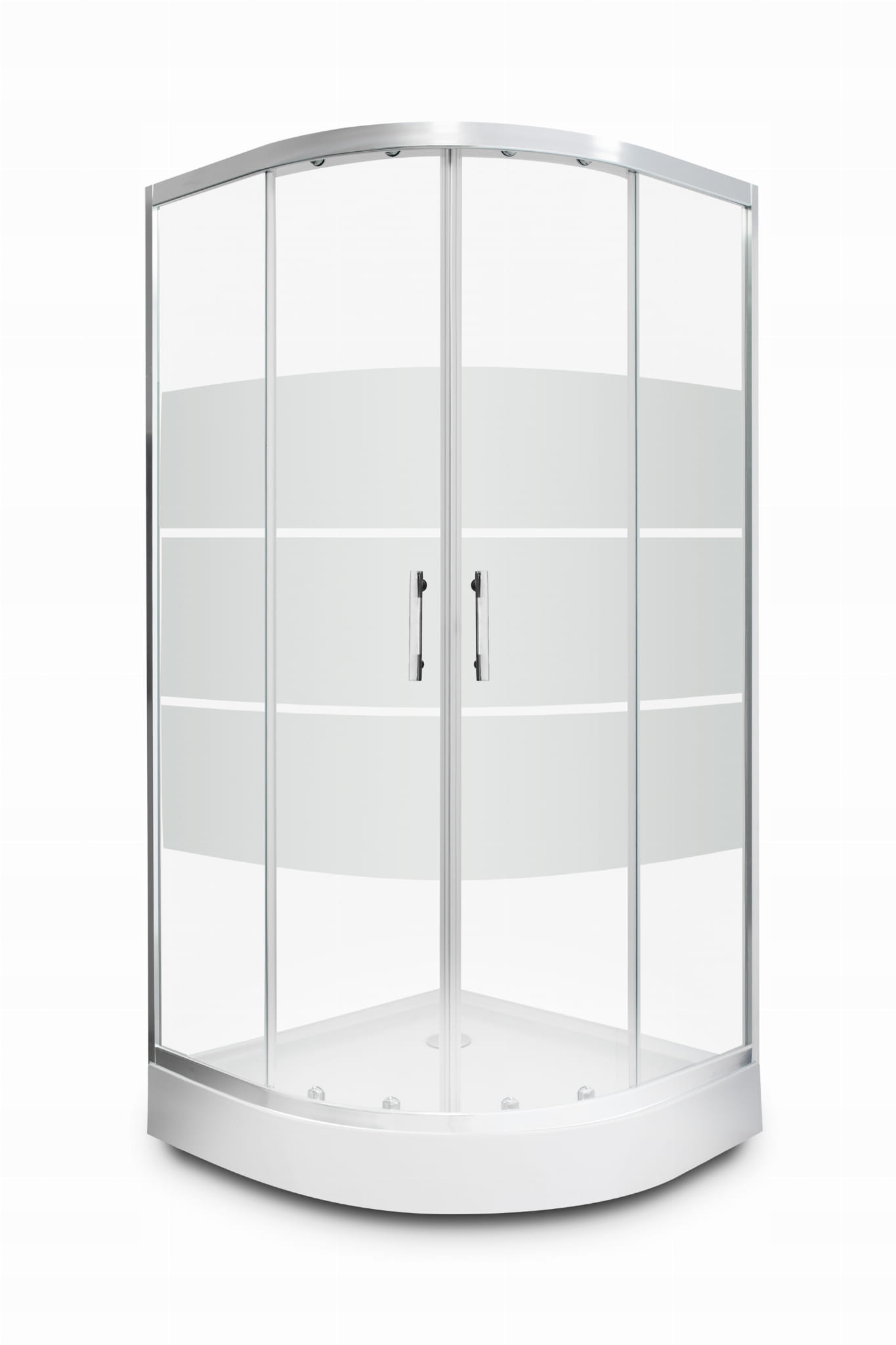 Sprchový kút - Polkruhová sprchová kabína KOSTA LUX PLUS 90x90x195