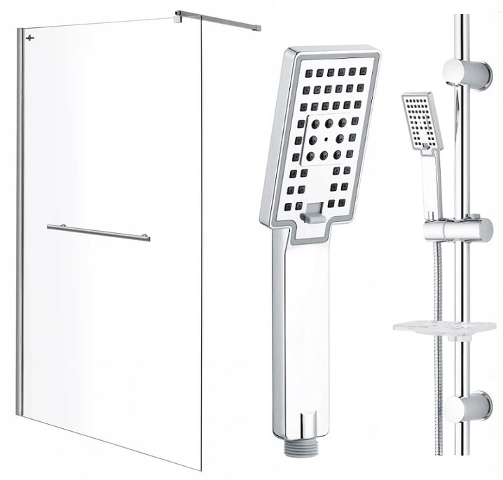 Sprchový kút - WALK-IN sprchový kút, stena 90 cm + sprcha