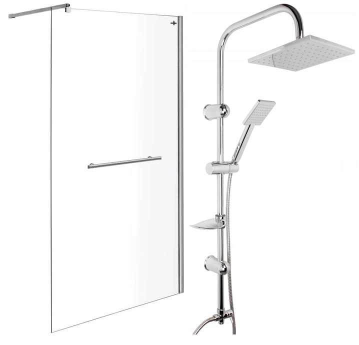 Sprchový kút - Sprchová zástena WALK-IN 100 cm + SPRCHA