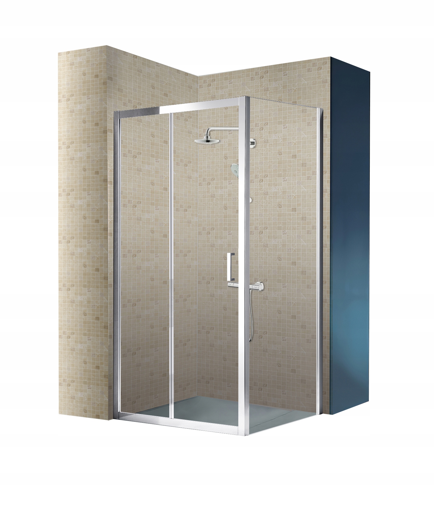 Sprchový kút - SPRCHOVÁ KABÍNA 120x90 SKLO 6mm HYDRO SAN 103D
