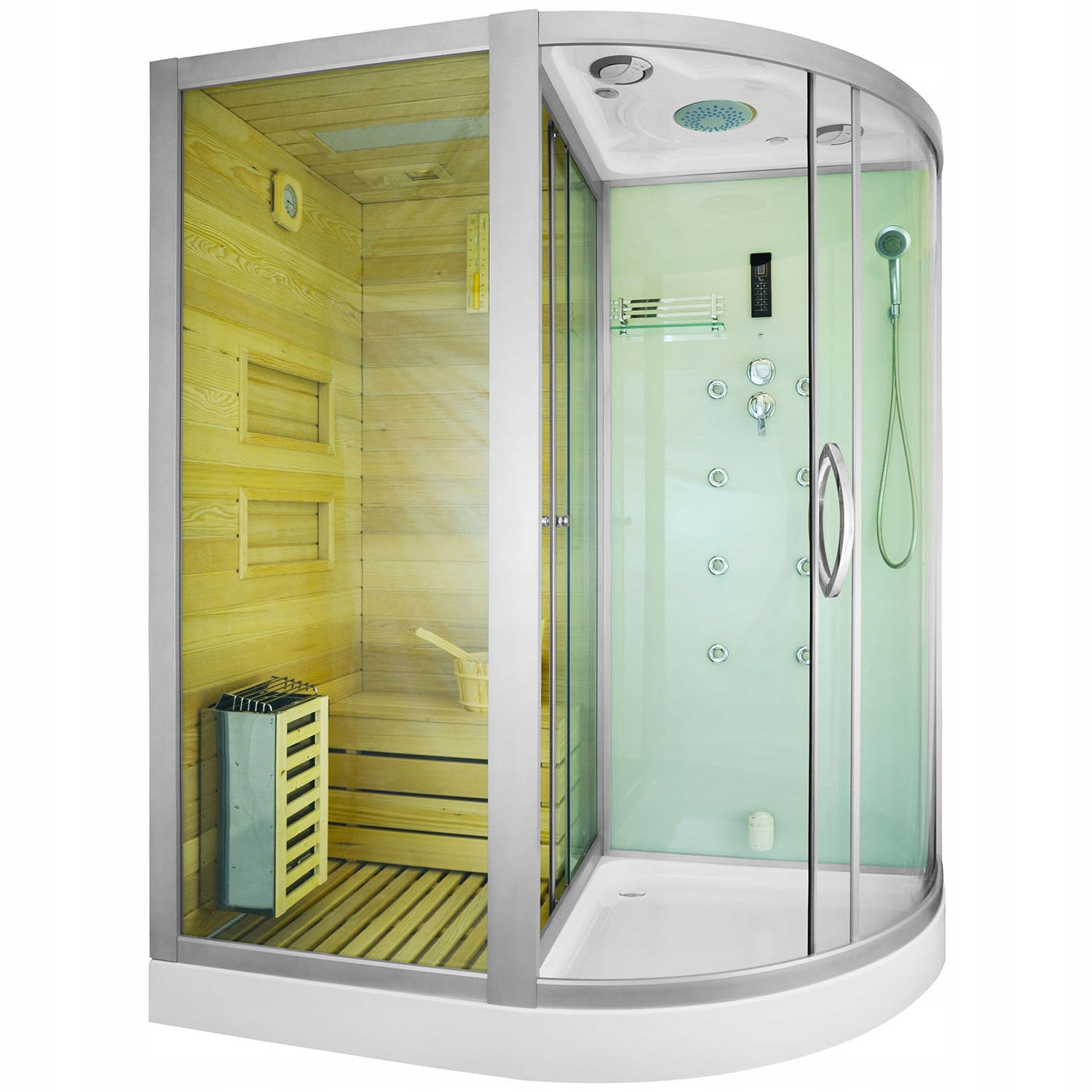 Sprchový kút - Kabínová sauna Sprchová kabína + sauna MO-1751 BIELA