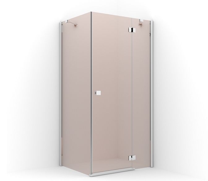 Sprchový kút - RADAWAY ALMATEA KDJ 90x100 kabína PRAVÁ HNEDÁ