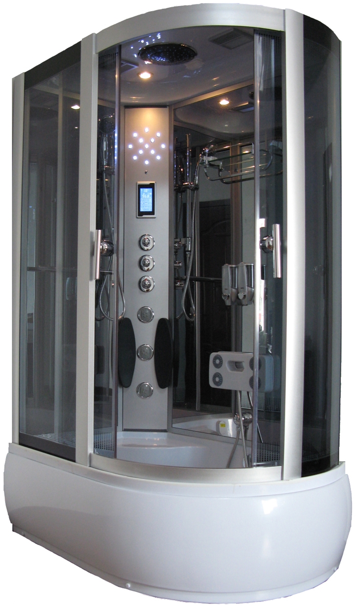 Hydromasážna sprchová babína - SPRCHOVÁ KABÍNA SAUNA HYDROMASÁŽ OZÓN 120x80 P
