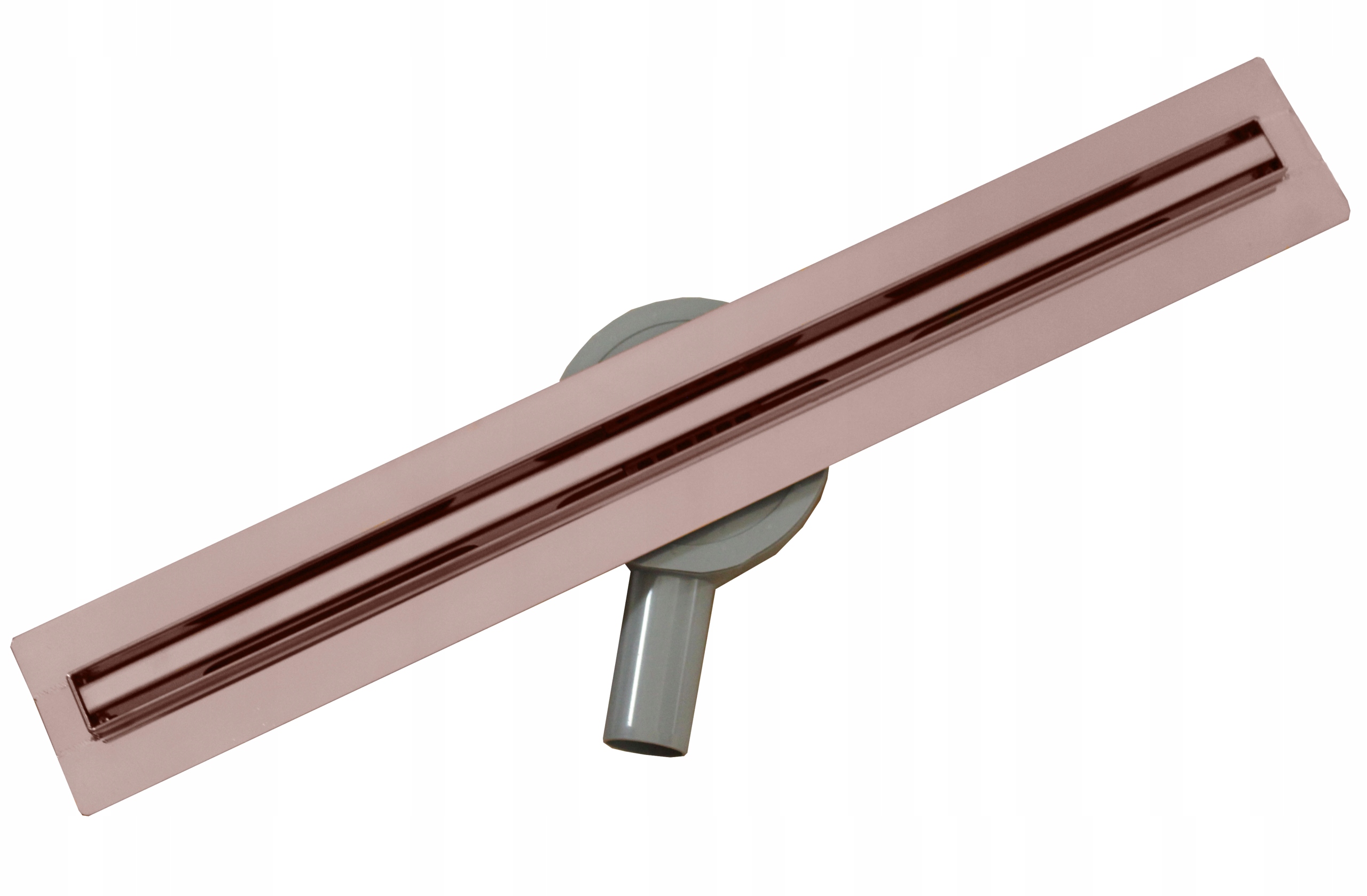 Sprchový žľab - MEXENOVÝ PLOCHÝ ŠTÍTNY LINEÁRNY ODVOD RUŽOVÝ ZLATÝ 120 cm