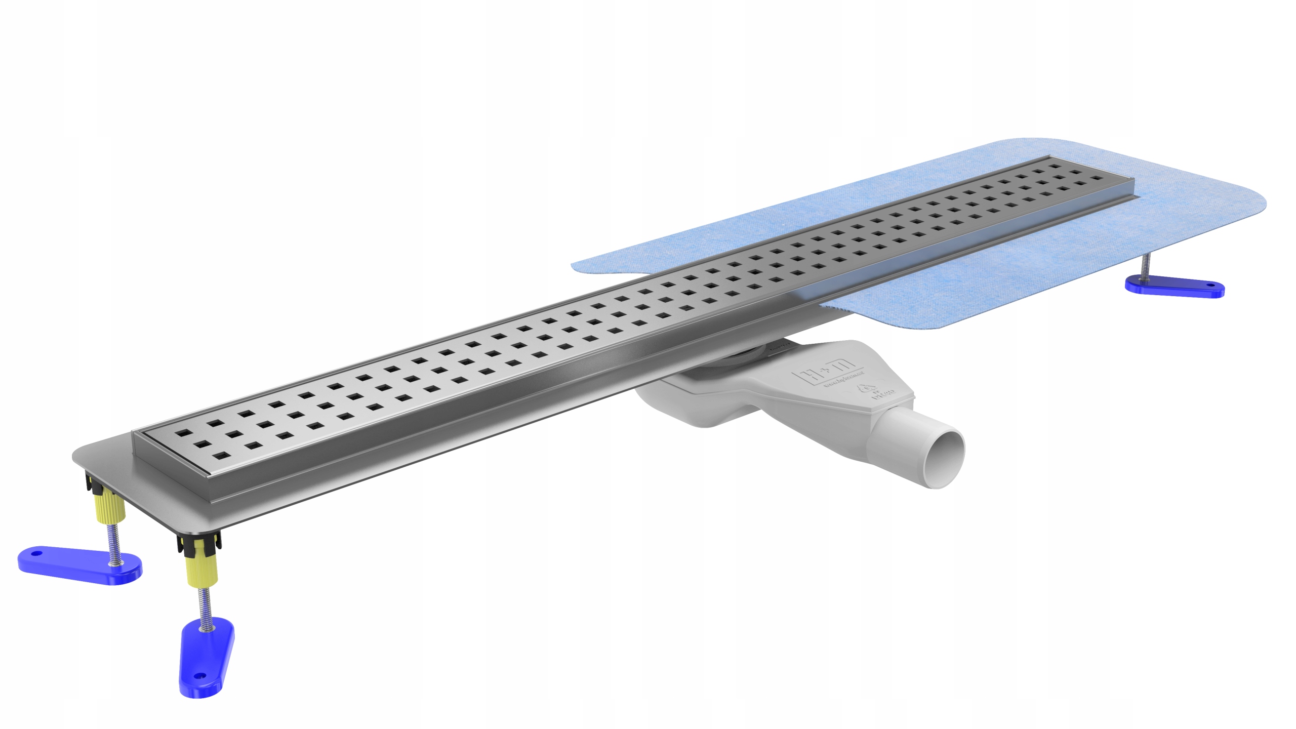 Sprchový žľab - KOMPLETNÁ SADA DEXO LINEÁRNEHO ODVODU 80CM