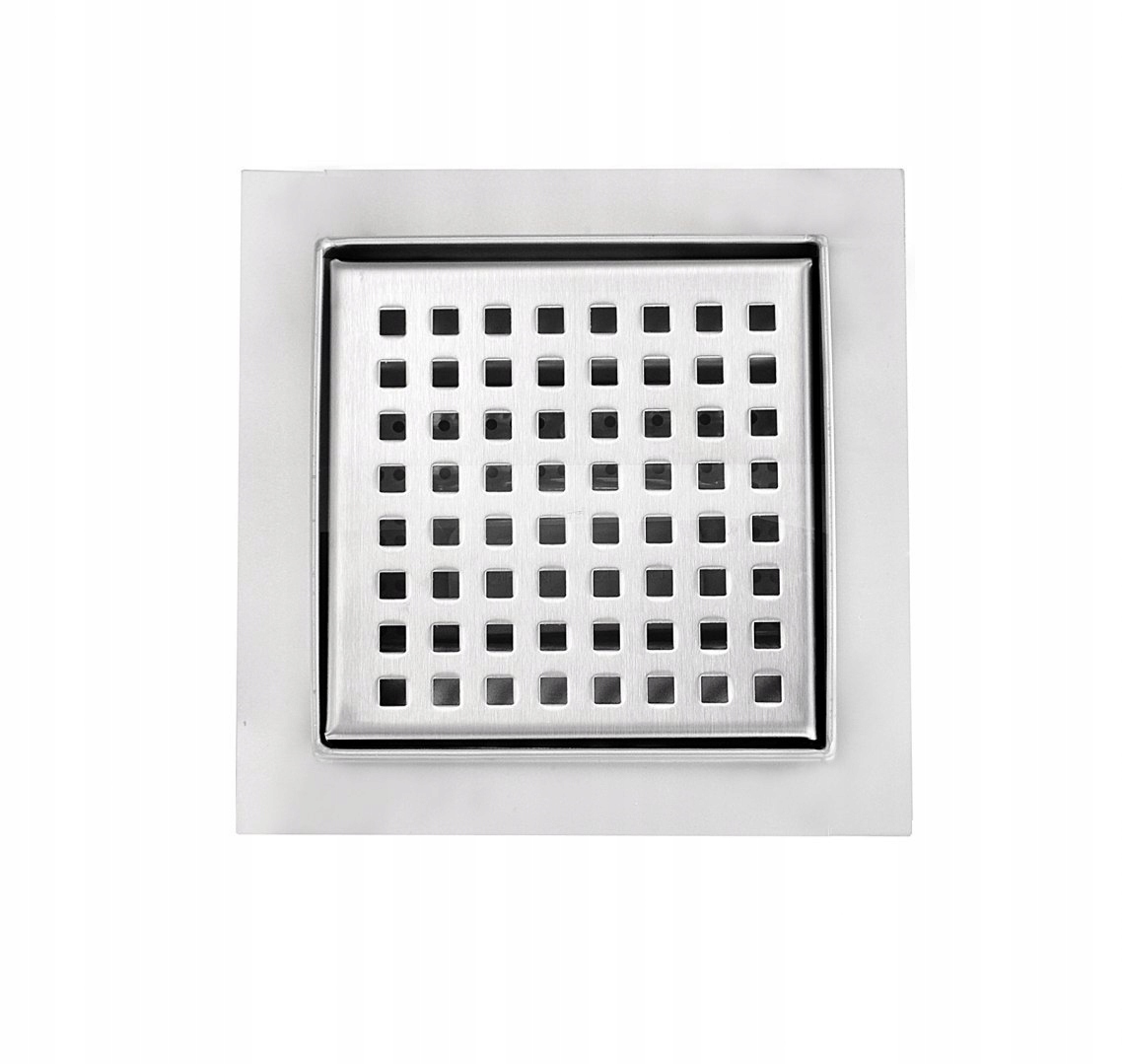 Sprchový žľab - Malý vodný rošt 12cm x 12cm, nehrdzavejúca oceľ