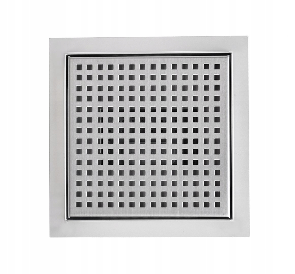 Sprchový žľab - Hranatý odtok 20x20 cm vyrobený z nehrdzavejúcej ocele