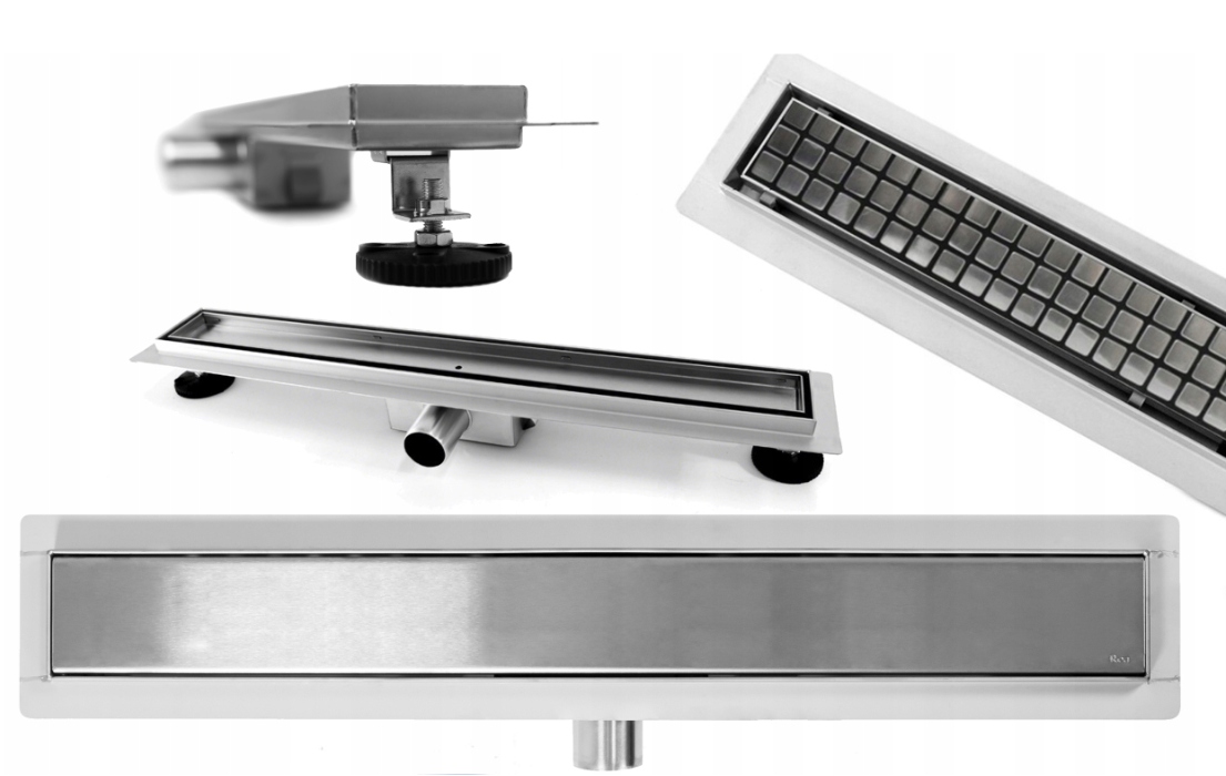 Sprchový žľab - LINEÁRNY ODPAD NÍZKY ODPAD SIFÓN 80 CM REA