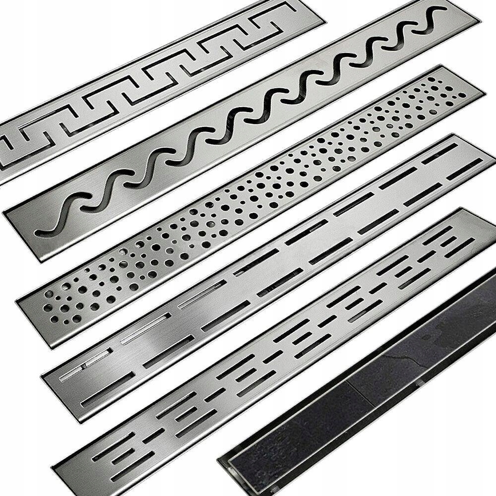 Sprchový žľab - Lineárne odtokové vzory pre VÝBER 60CM sprchových hlavíc