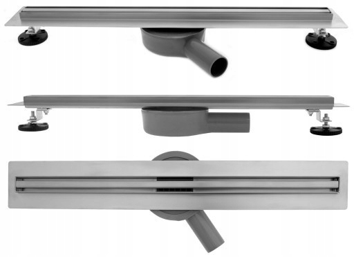 Sprchový žľab - Linear Drain Neo Slim Pro 80 cm, nízky chróm