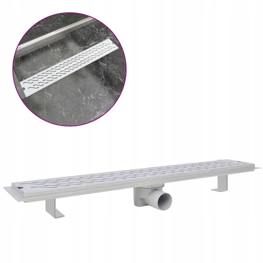 Sprchový žľab - Oceľový lineárny sprchový odtok 730x140mm
