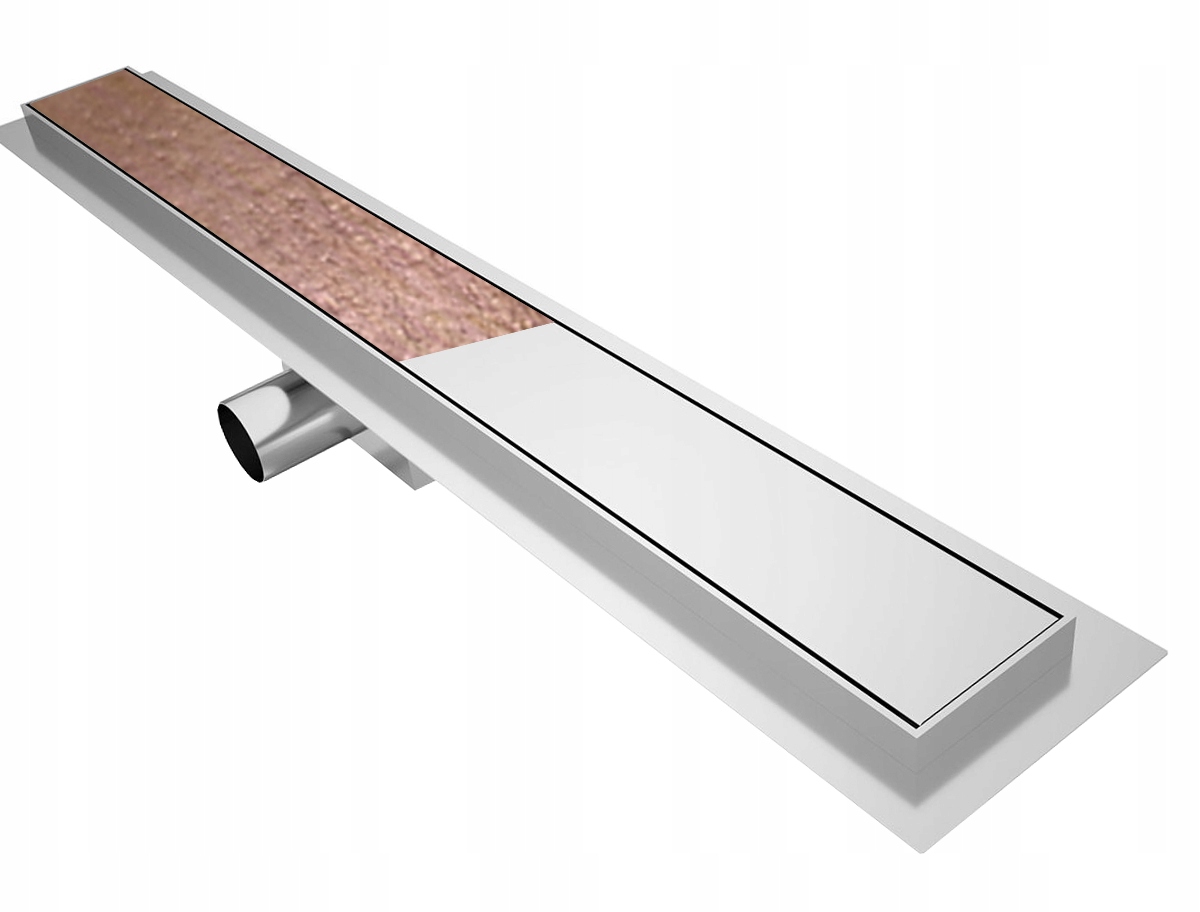 Sprchový žľab - LINEÁRNY VYPÚŠŤAČKA oceľ 304 NÍZKY 80 cm KRYT 2v1