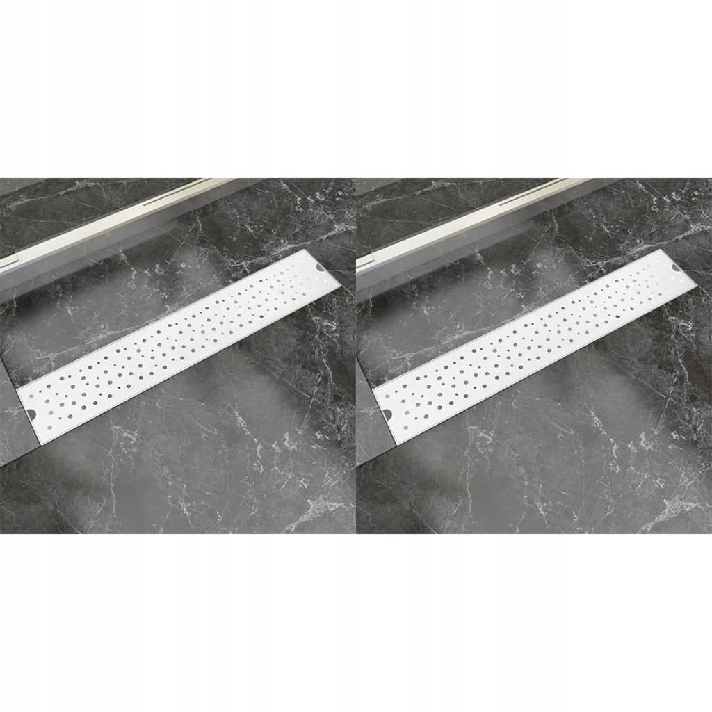 Sprchový žľab - Lineárny sprchový odtok, 2 ks, 630x140 mm