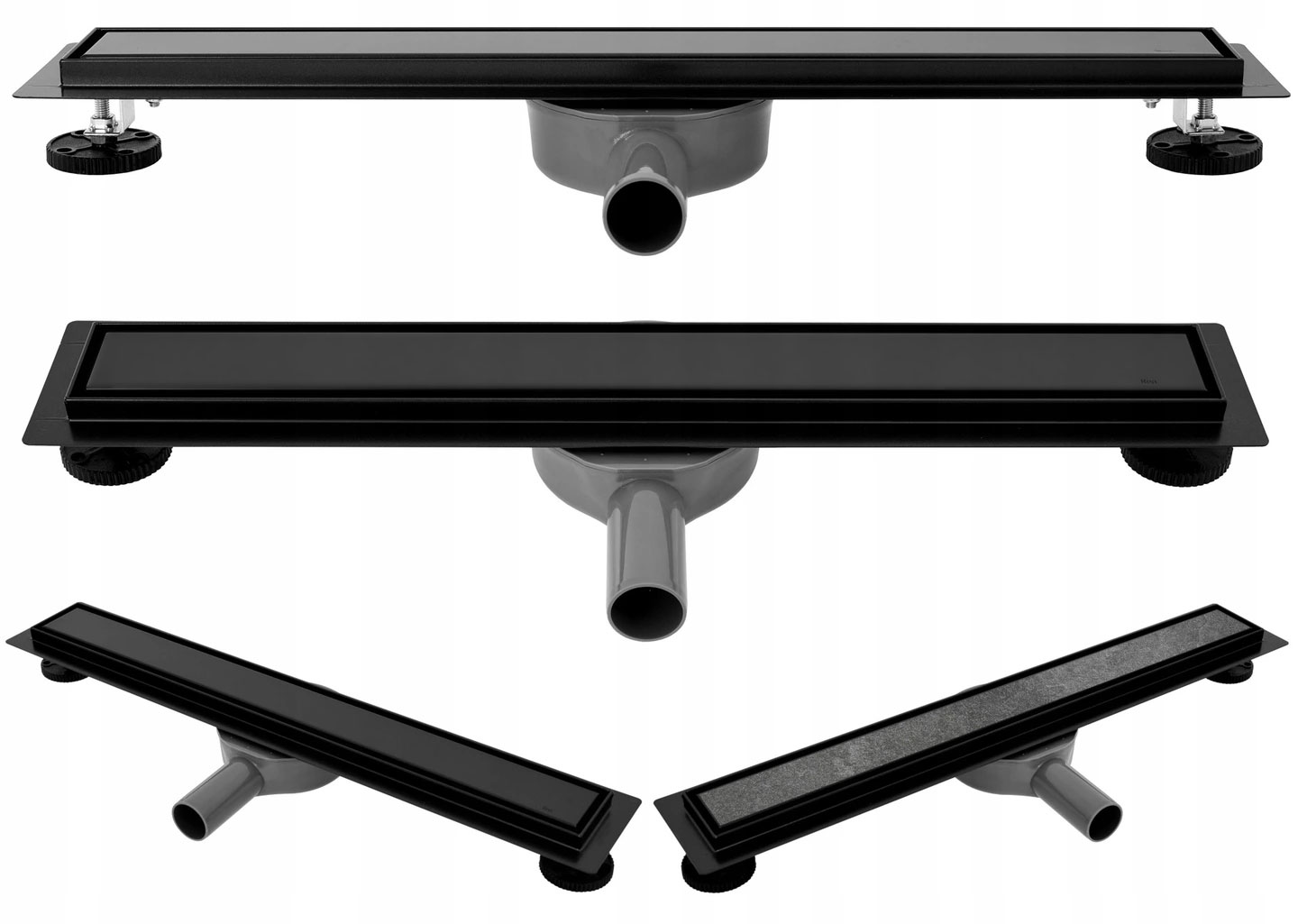 Sprchový žľab - BLACK Drain Lineárny drenáž Neo2w1 Pro 60 cm