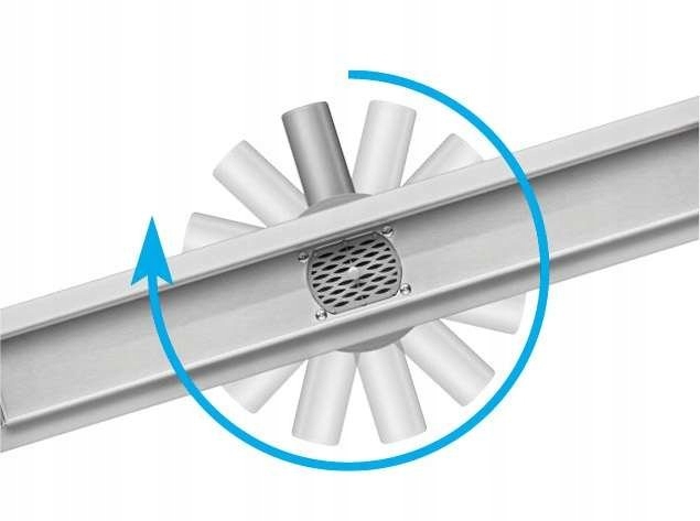 Sprchový žľab - LINEÁRNY ODTOK ROTARY 60 CM MOKRÉ A SUCHÉ 75346