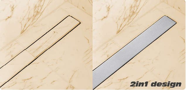 Sprchový žľab - LINEÁRNY ODVOD ROTARY 80 CM VLHKÝ A SUCHÝ 75348