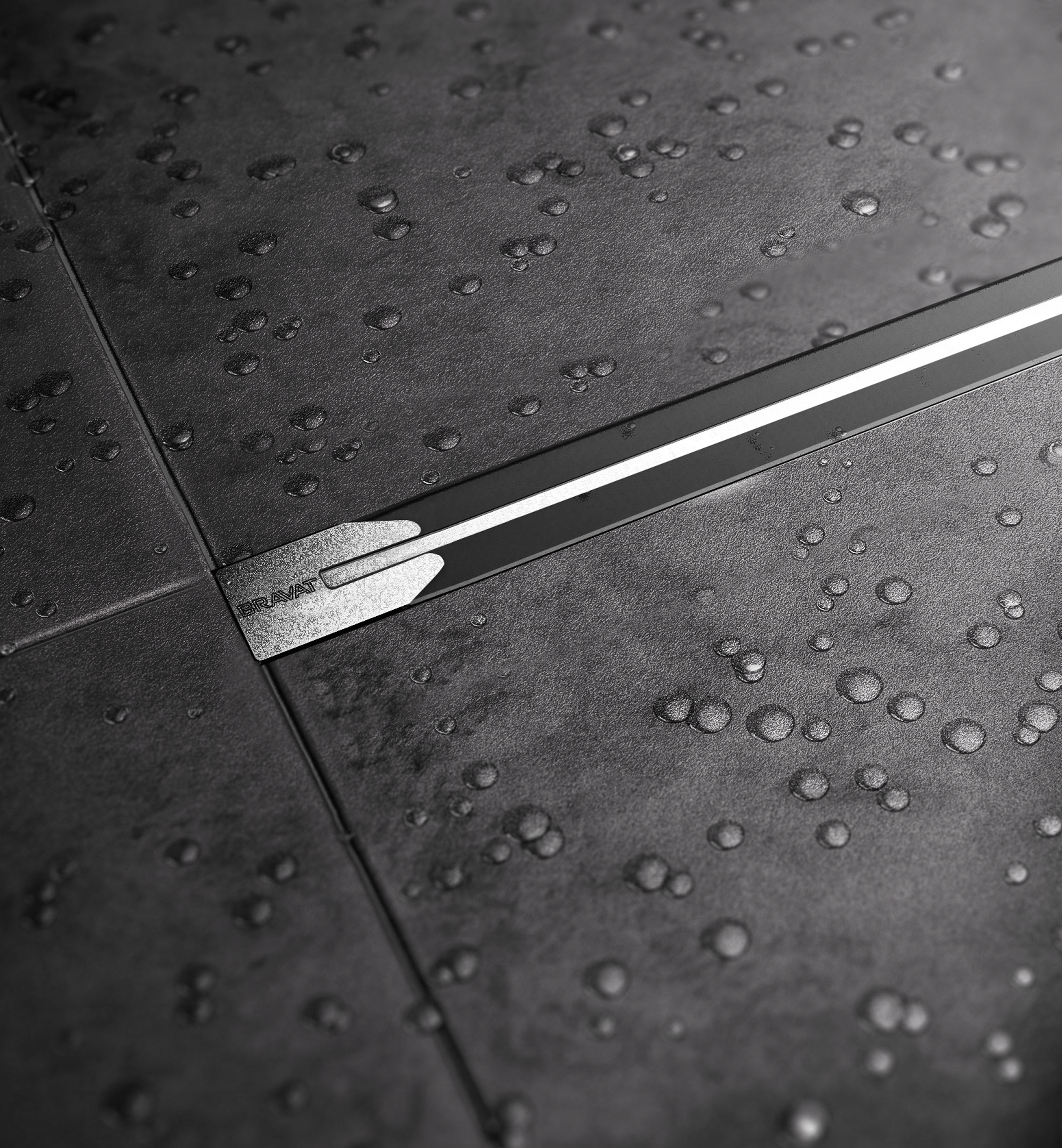 Sprchový žľab - Sprchový odtok Bravat SEAMLESS SLIM 550