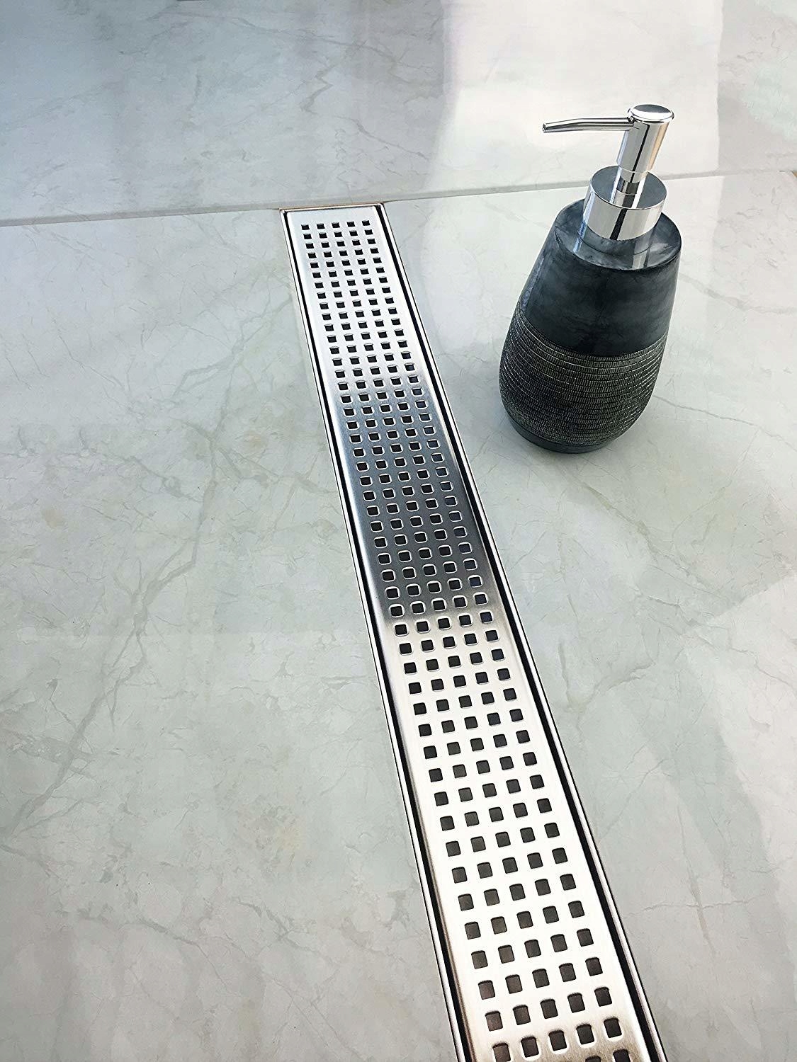 Sprchový žľab - NÍZKY LINEÁRNY ODVOD, PODLAHA, MODEL M06, 85 CM