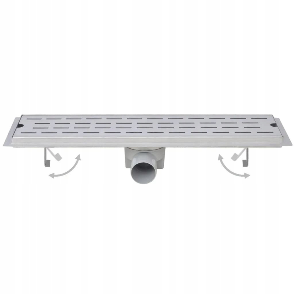 Sprchový žľab - OCEĽOVÝ LINEÁRNY SPRCHOVÝ ODTOK 2 KS 1030x140