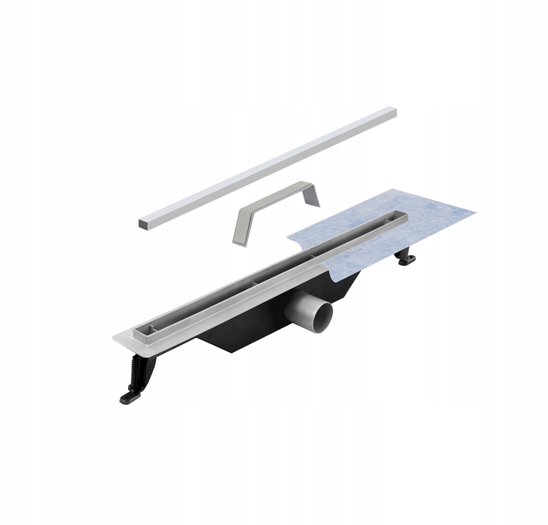 Sprchový žľab - Lineárny odtok Virgo SLIM, žľab 3 cm / 70 cm, Besco