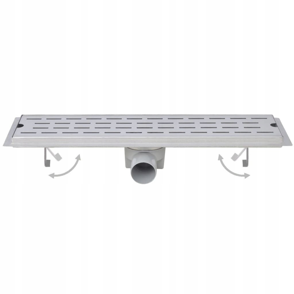 Sprchový žľab - OCEĽOVÝ LINEÁRNY SPRCHOVÝ VYPÚŠŤAČ 2 KS 930x140mm