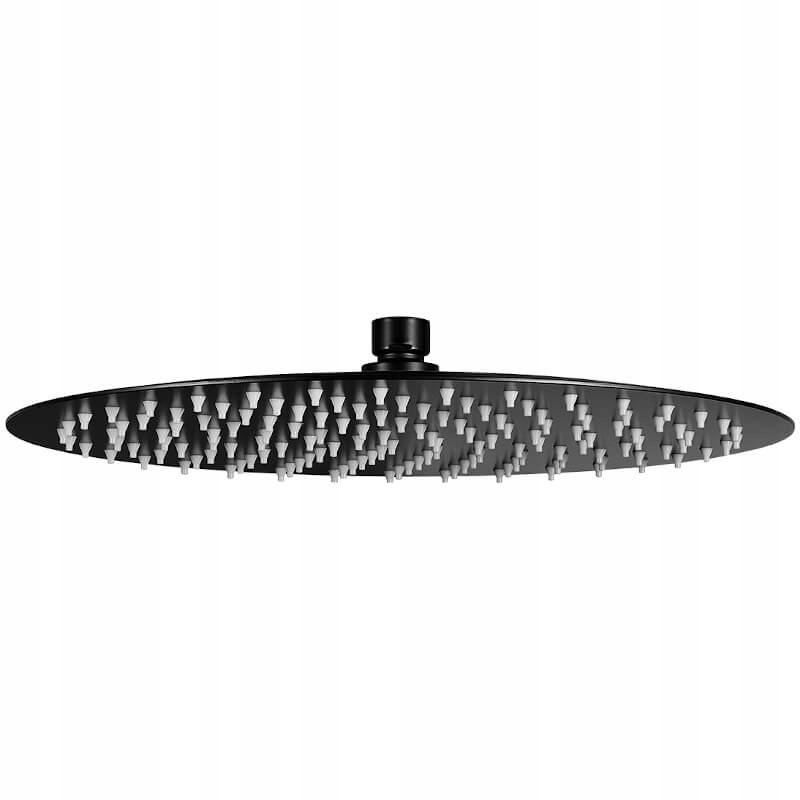 Sprchový panel - RONDO SLIM sprchová hlavica 30 cm, čierna NLX_7D2S