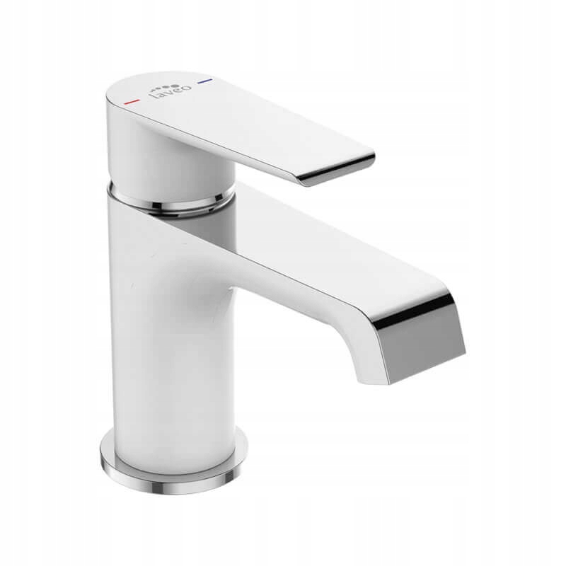 Umyvadlová batéria - Umývadlový faucet LARGO BAH 622D BIELY CHROM