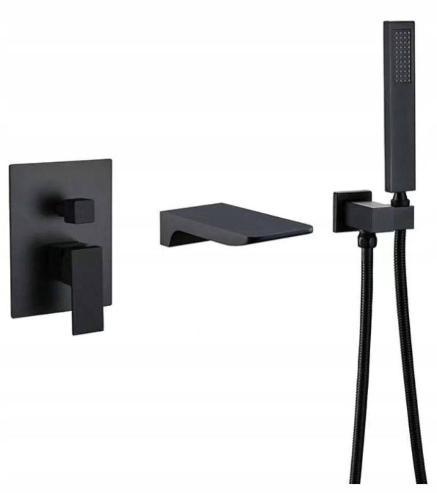 Sprchový panel - TAP BATH TAP WATERFALL EFFECT BLACK MAT v9
