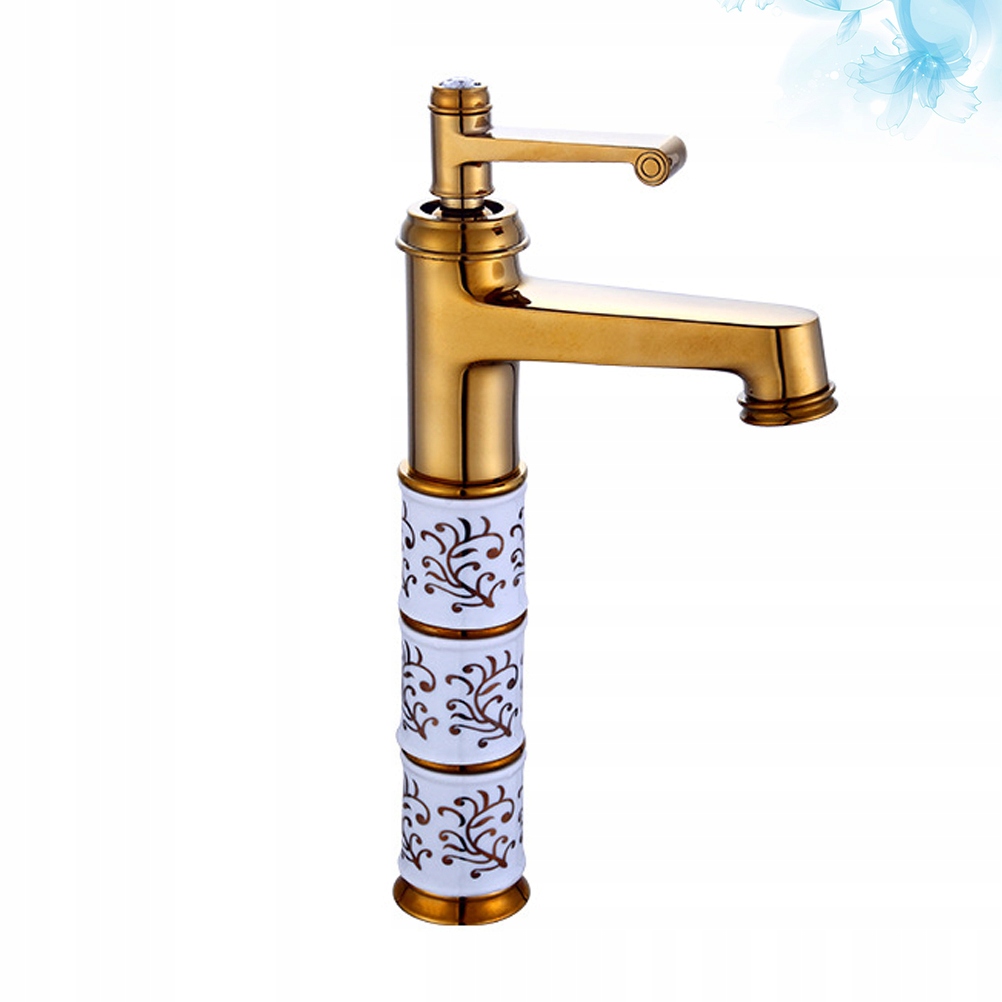 Umyvadlová batéria - 1PC medený kúpeľňový umývadlový faucet Eu