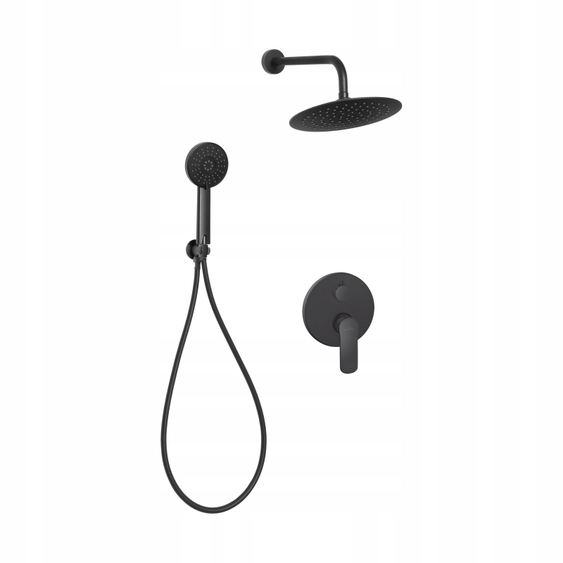 Sprchový panel - SADA BLACK FLUSH S BATÉRIOU INVENA