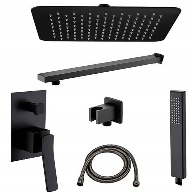 Sprchový panel - Podomietková sprchová sada Sonic Black Mat Rea