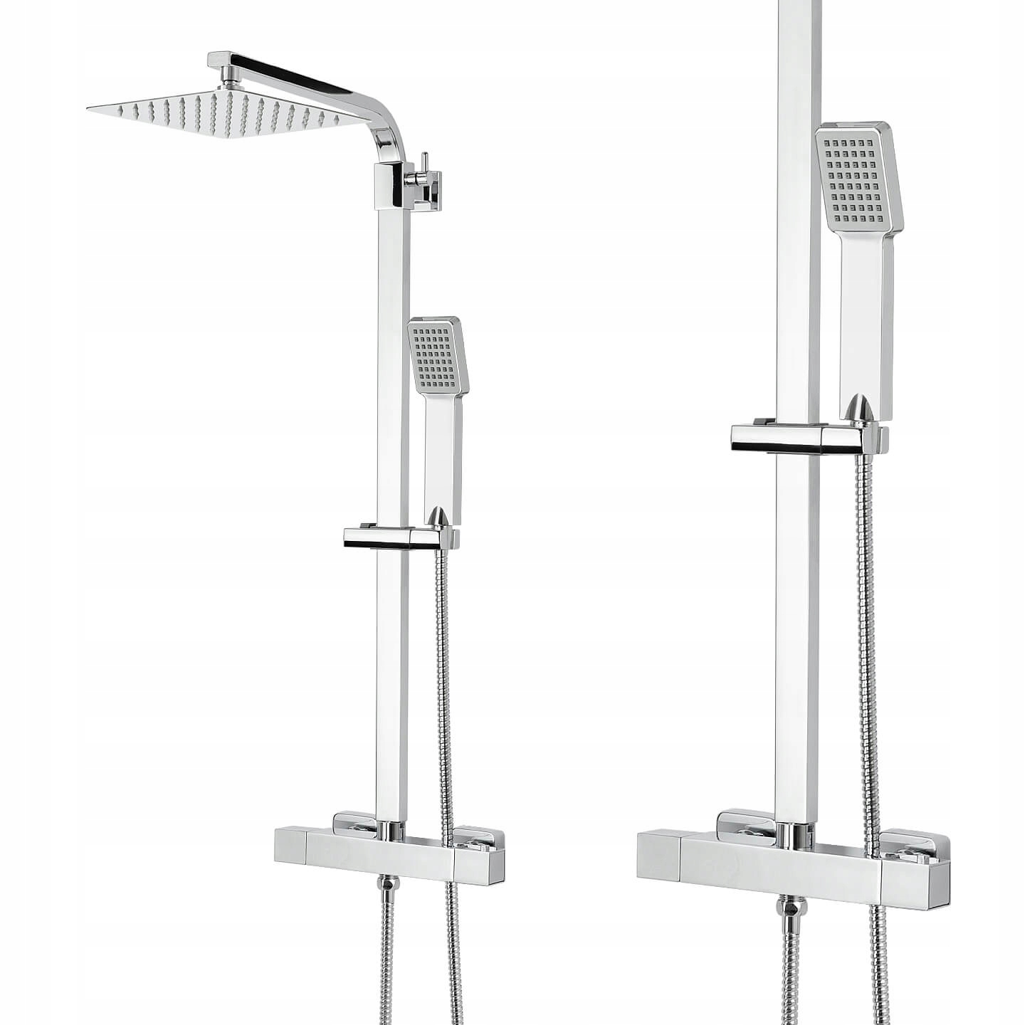 Sprchový panel - SPRCHOVÁ SADA THERMOSTAT dažďová sprchová hlavica 20CM