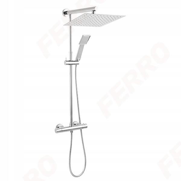 Sprchový panel - FERRO TREVI RAIN + BATÉRIA NP75SQ-TRV7U