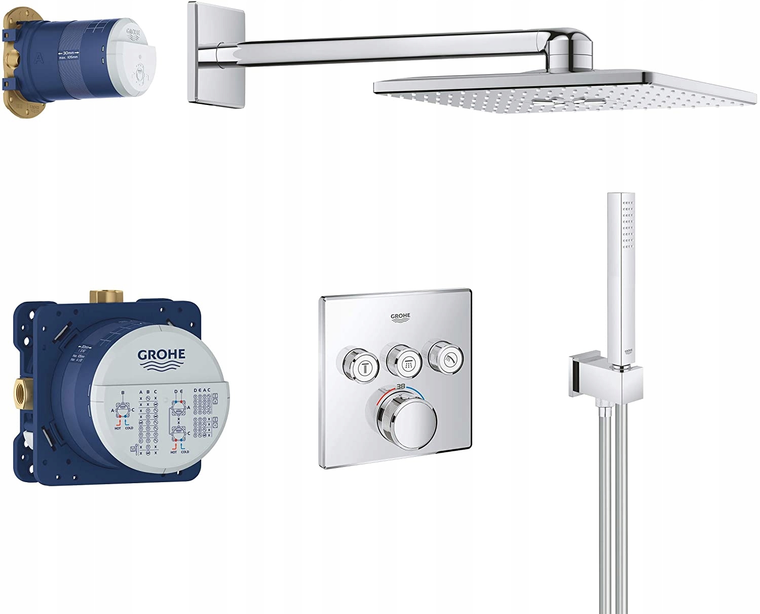 Sprchový panel - SPRCHOVÁ SADA Grohe Grohetherm SmartControl