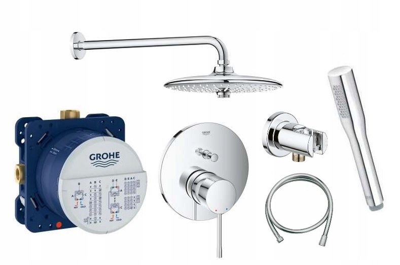 Sprchový panel -  Sada Grohe Essence s hlavovou sprchou 260