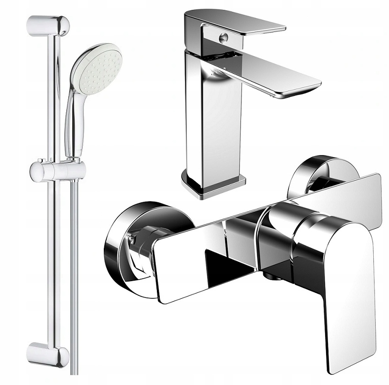 Sprchový panel - Sada GROHE + sprchová batéria REIHE + umývadlová batéria
