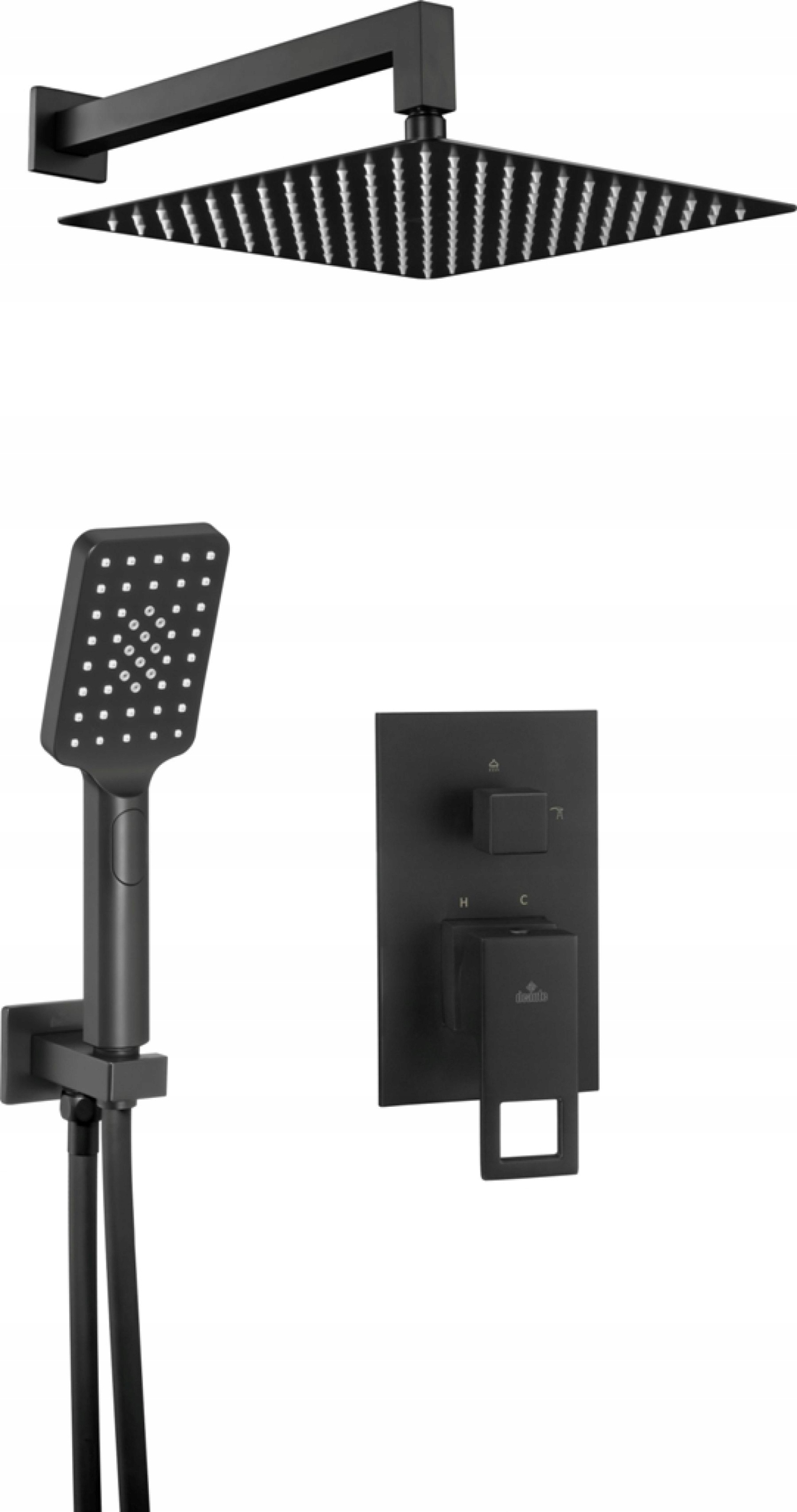 Sprchový panel - DEANTE Anemon Nero skrytá sada