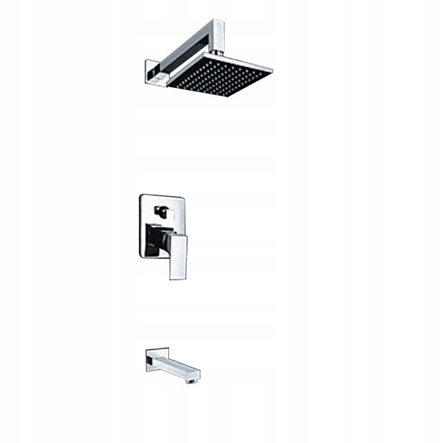 Sprchový panel - Sprchová súprava Dažďová sprcha + Faucet Chrome