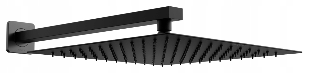 Sprchový panel - MEXENSKÁ SPRCHA SPRCHA SLIM ŠTVORCA 25 cm ČIERNE RAMENO