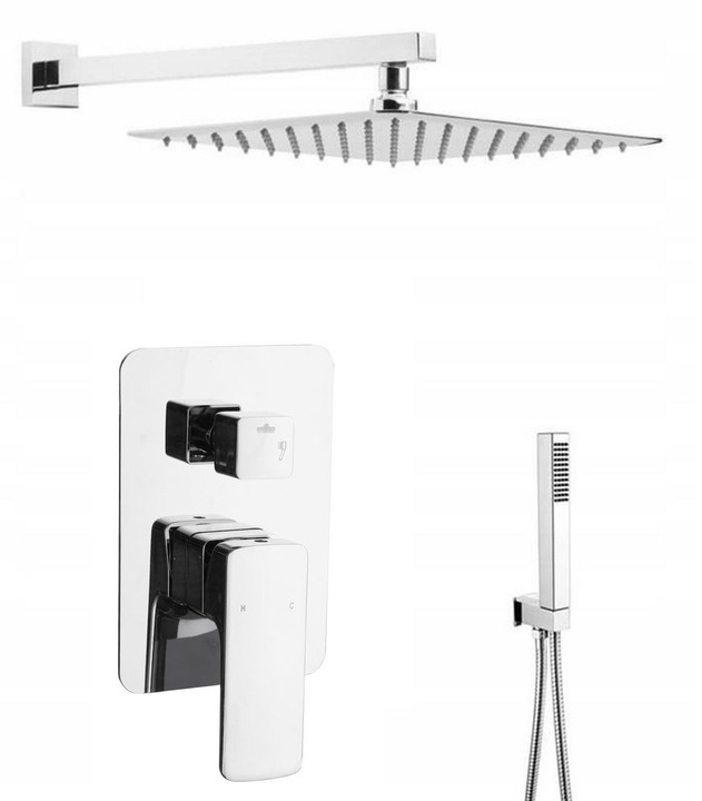 Sprchový panel - KONCEPTOVANÁ SADA BATÉRÍ RAIN SPRCHA 25 CM SLIM