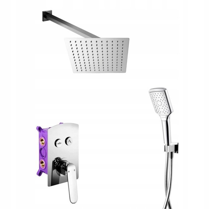 Sprchový panel -  CORSAN CMZ046 CHROMOVÁ KONCEPTOVANÁ SPRCHOVÁ SADA