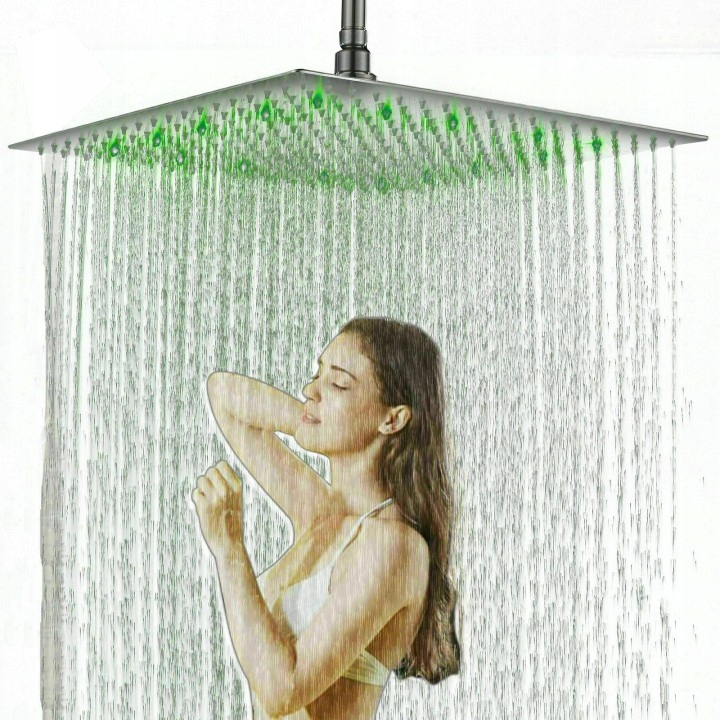 Sprchový panel - HLAVA HLAVY 12 "LED DÚHY