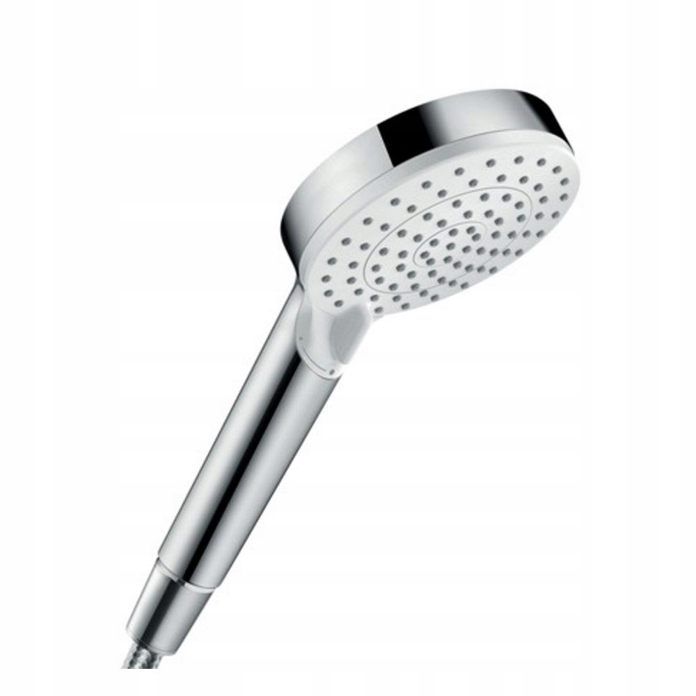 Sprchový panel - Ručná sprcha Hansgrohe biela / chróm, 2 struny