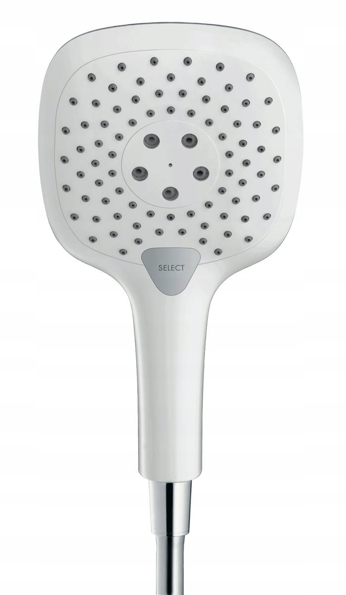 Sprchový panel - Ručná sprcha Hansgrohe 3 str., Biela / chróm