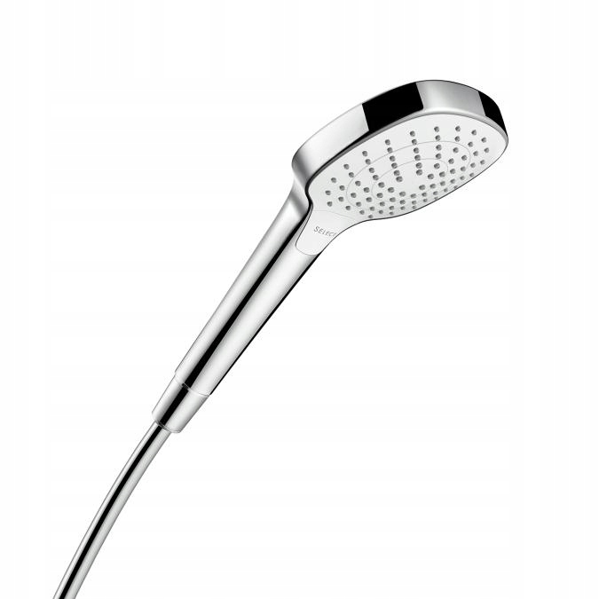 Sprchový panel - Ručná sprcha Hansgrohe 3 prúdová biela / chróm