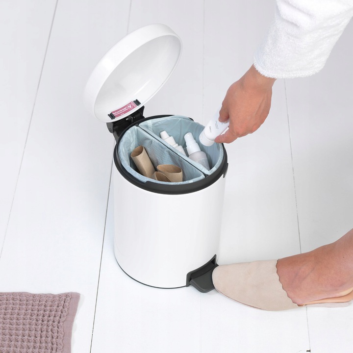 Kôš na pedále Brabantia NewIcon 2 + 2l BIELY
