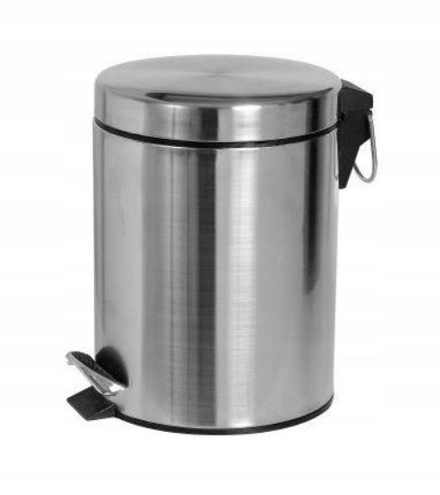Kúpeľňový odpadkový kôš CHROME 12l s pedálom, kovový