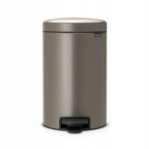 BRABANTIA 12 L platinový odpadkový kôš NewIcon